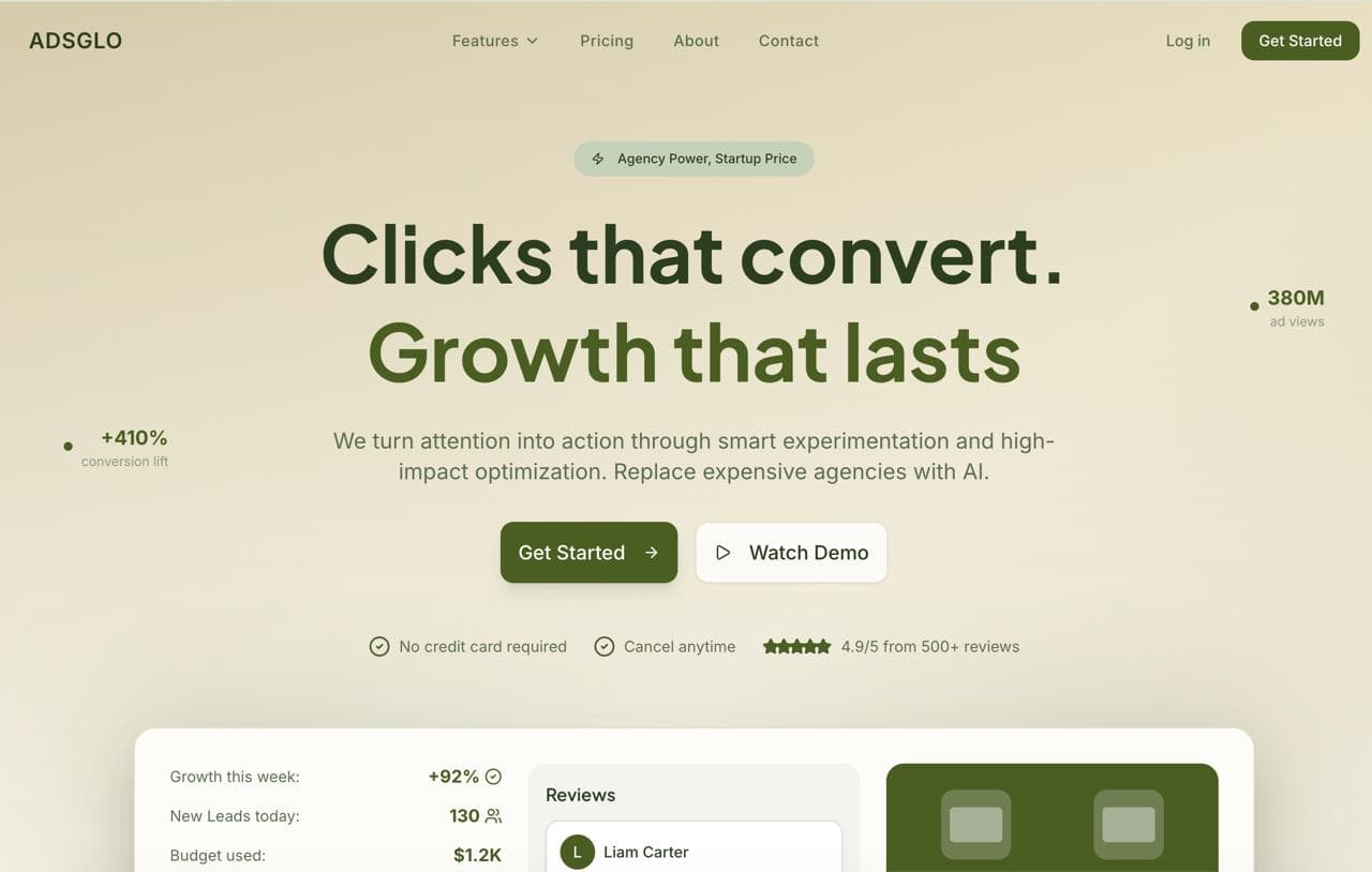 AI Marketing Platform – Full Admin Dashboard UI/UX